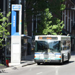 bus passing MAX station